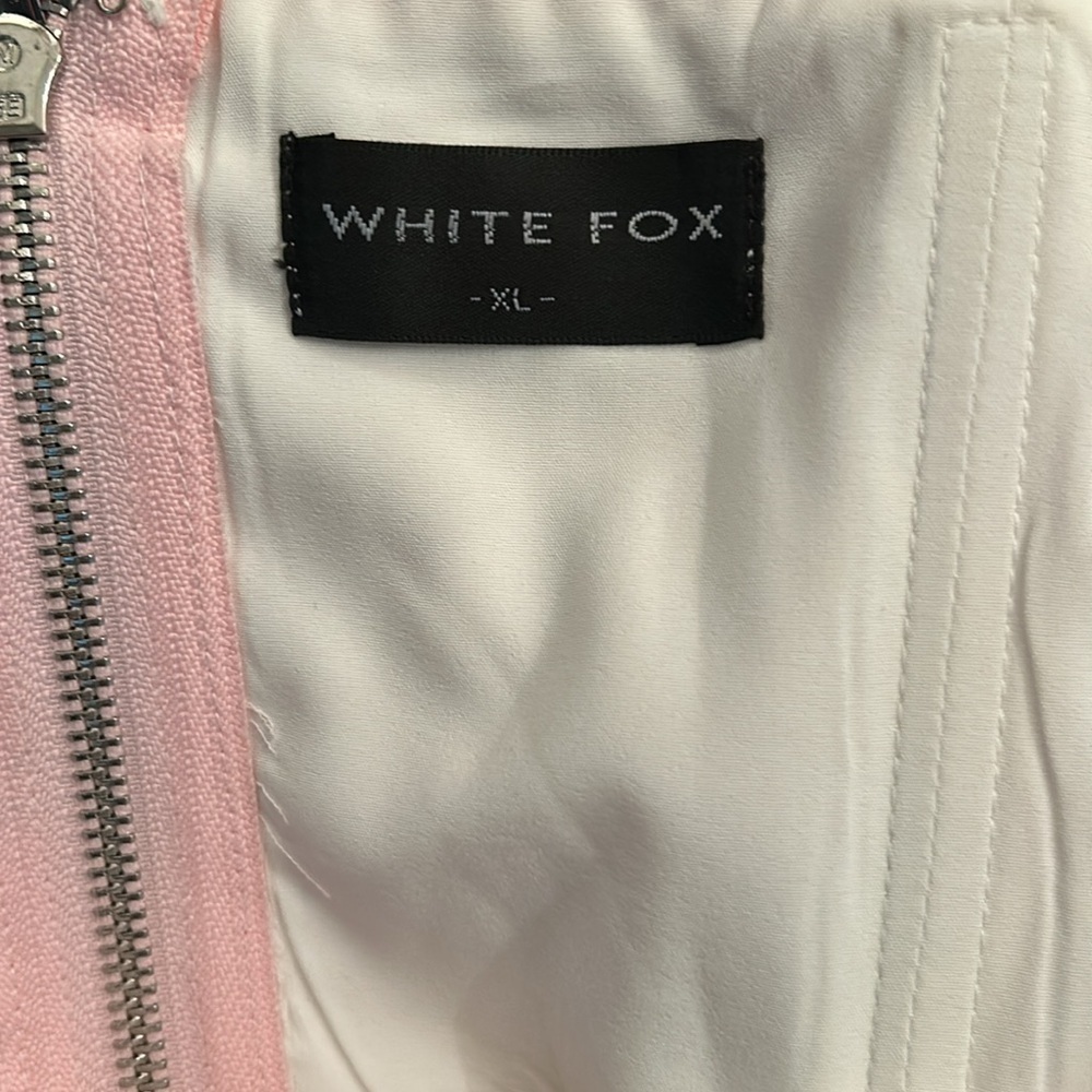 White Fox String Them Along Pink Floral Bustier Top Size XL - Picture 6 of 7